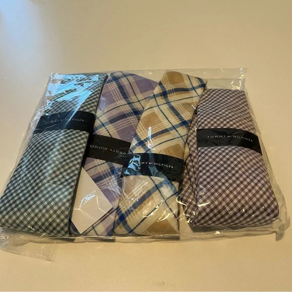 Tommy Hilfiger Men's Assorted Ties - Purple, Tan, Blue, Green - Picture 11 of 11